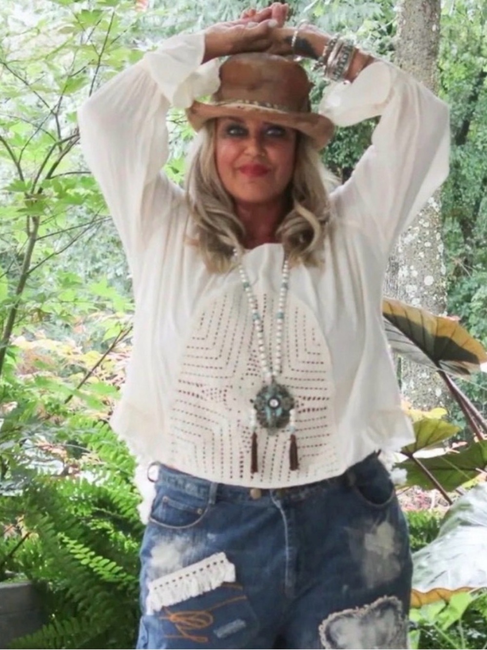 🔥BRAND NEW Celestial Drift Top - Parchment Jaded Gypsy